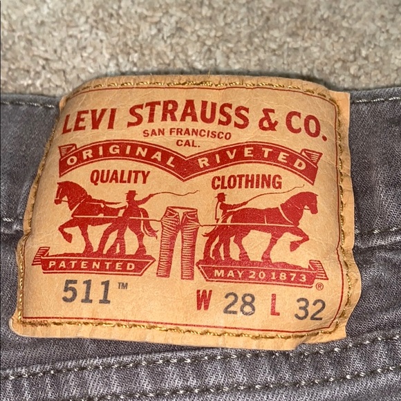 Levi's Denim - levi’s 511” gray mom jeans